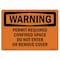 Signmission OSHA WARNING, Permit Required Confined Space Do Not Enter, 10in X 7in Decal, OS-WS-D-710-L-12298 OS-WS-D-710-L-12298 - alternate 1